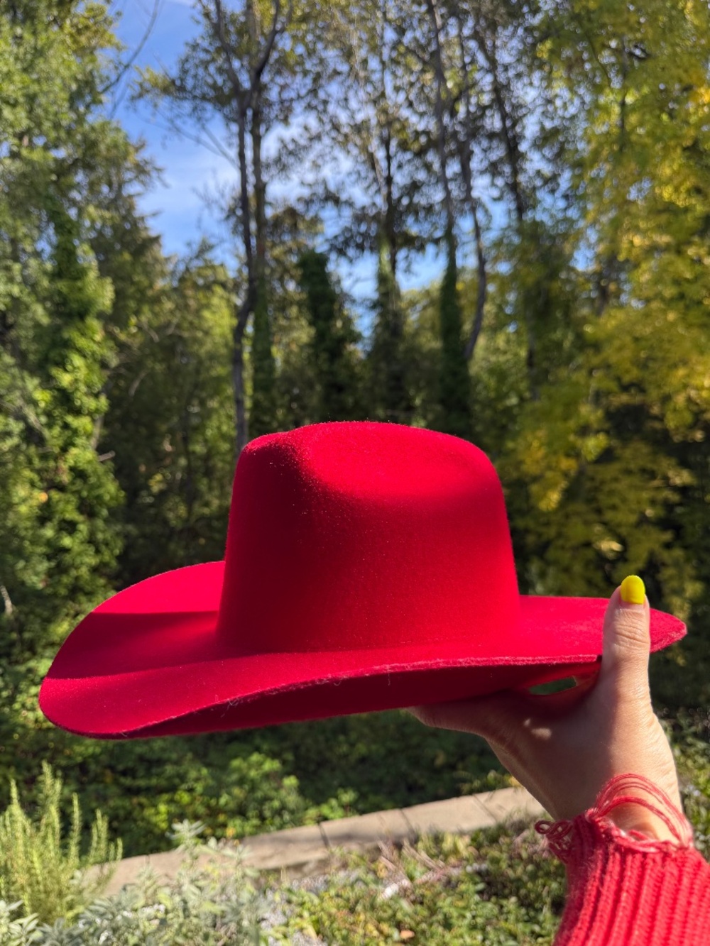 Gigi Pip Red Cowgirl/Cowboy Hat Sz 59